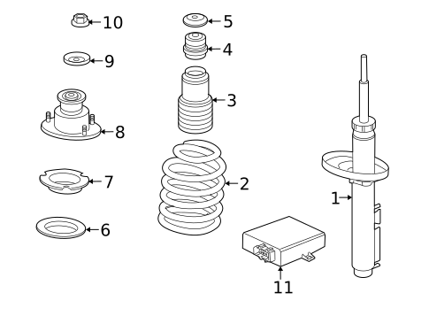 Struts & Components for 2006 Porsche Cayman #1