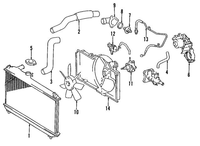 16410AZ044 - : Radiator for Lexus Image