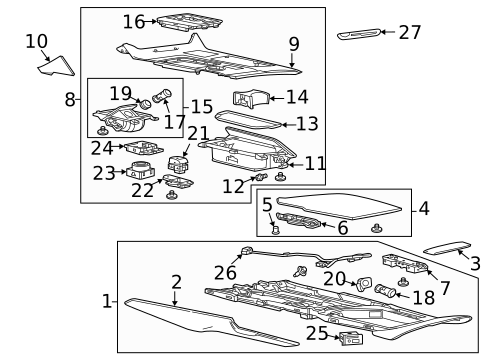Center Console for 2019 Chevrolet Corvette #0