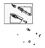 4341048050 - Front Drive Axle: Axle Assembly for Toyota: Highlander Image