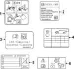 GU5Z9A095H - Body: Fuel Label for Ford: Explorer, F-150, Police Interceptor Utility Image