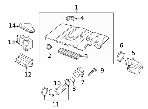 Air Intake for 2014 Volkswagen Beetle #0