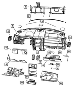 XW23XDVAC - : Glove Box Door for Mopar Image