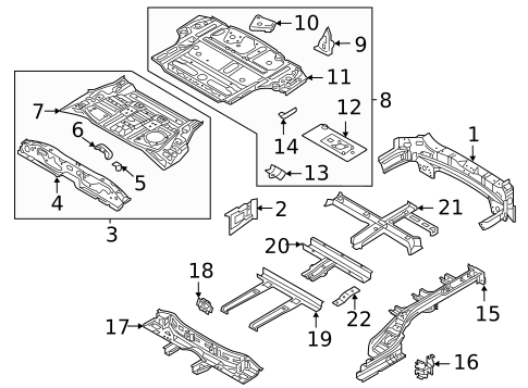 Rear Body & Floor for 2022 Kia Sorento #0