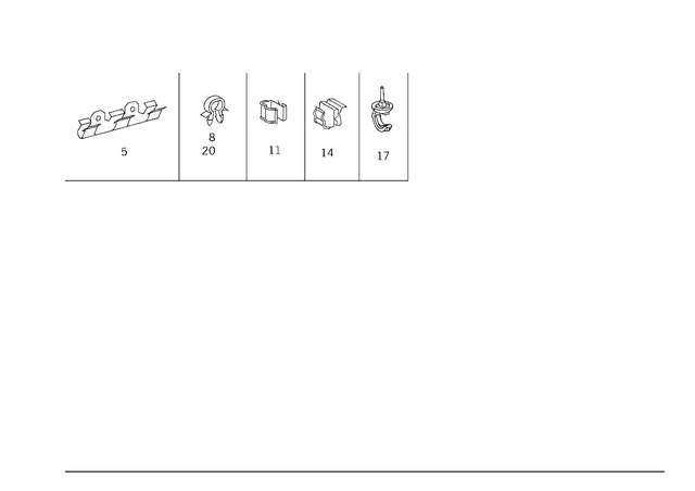 99880478 - Electrical System: Clamp for Mercedes-Benz: ML320, ML430, ML55 AMG Image image