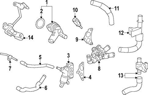 Hoses & Pipes for 2024 Lexus RX450h+ #1
