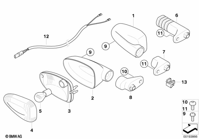 63137667771 - Lights: Housing -  for BMW-Motorrad Image