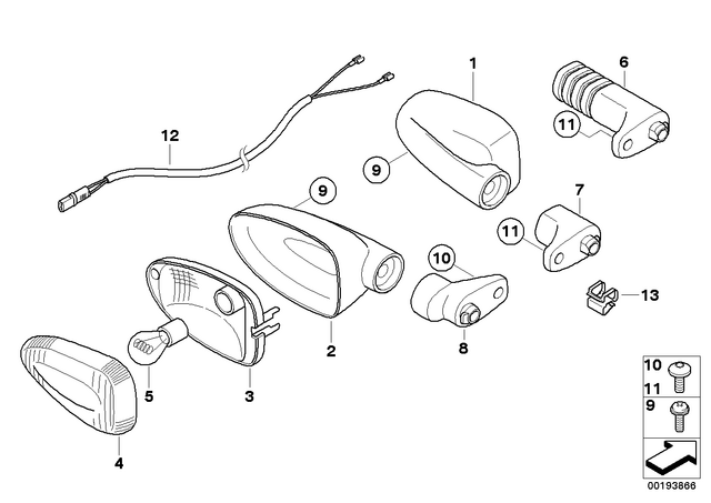 63137667771 - Lights: Housing -  for BMW-Motorrad Image