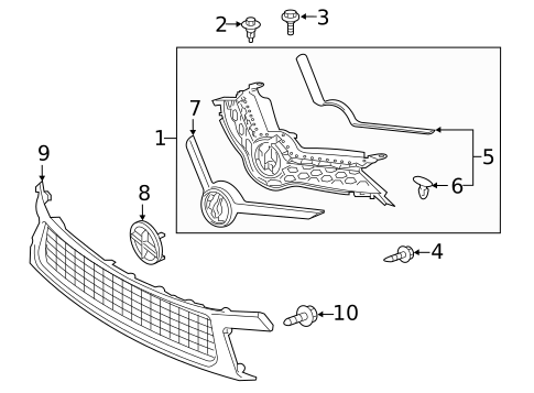 Grille & Components for 2016 Scion iM #0