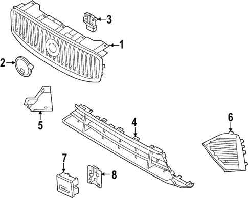 Grille for 2025 Volvo XC60 #0
