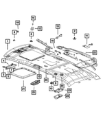 68361867AA - Interior Trim: Snap In Nut for Mopar Image