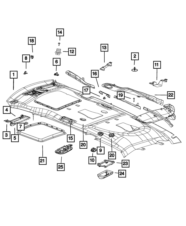 68361867AA - Interior Trim: Snap In Nut for Mopar Image image
