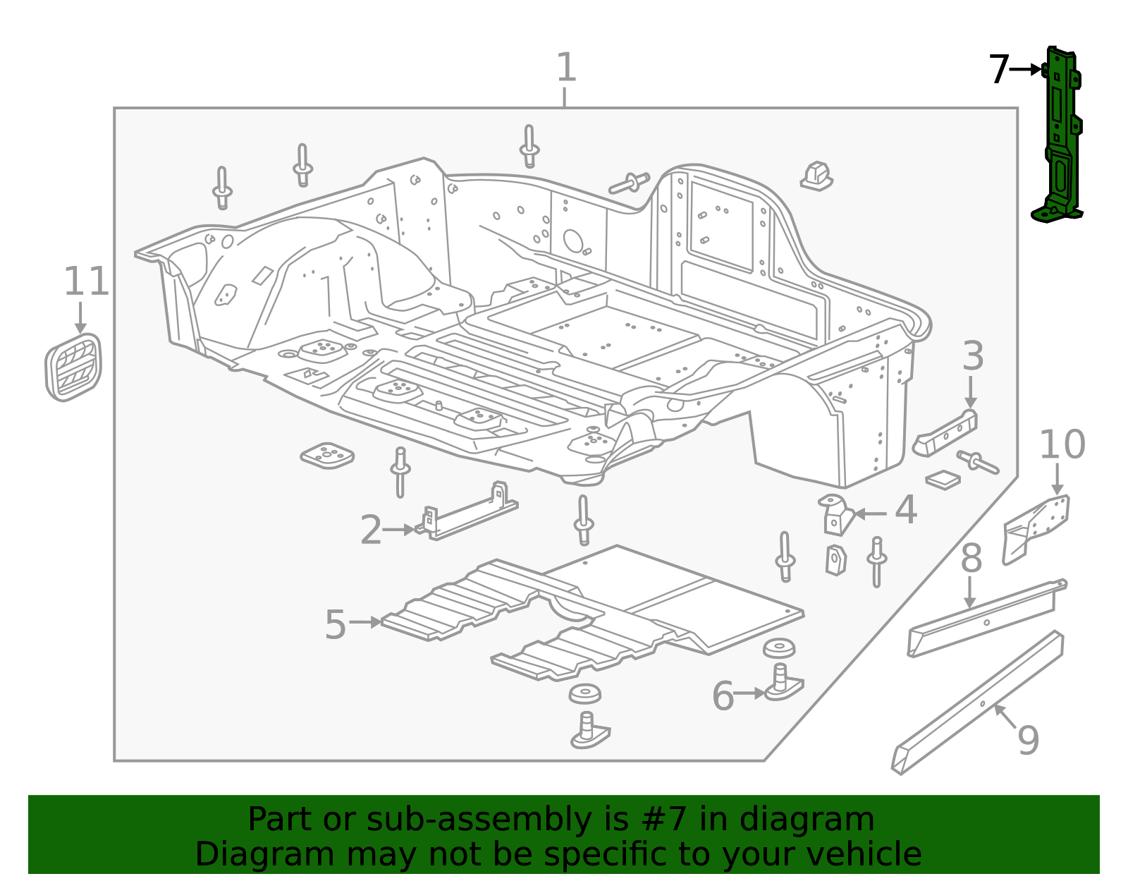 Floor Pan Reinforcement - Chassis Support Bracket | AutoNation Parts