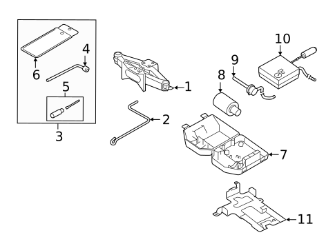 Jack & Components for 2014 Subaru XV Crosstrek #0