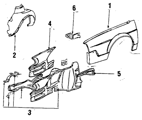 Fender & Components for 1985 Volkswagen Quantum #0