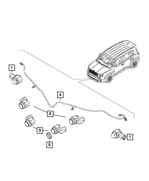 Park Assist for 2022 Jeep Renegade #2