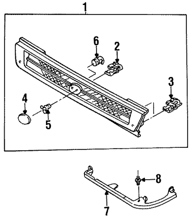 BBYD50710A - : Grille Assembly for Mazda Image