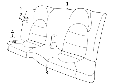 Rear Seat for 2005 Jaguar XK8 #1