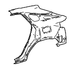 616020E150 - Body: Quarter Panel for Lexus: RX350, RX350h, RX450h+, RX500h Image