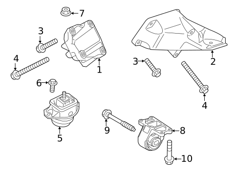 Engine & Trans Mounting for 2016 Land Rover LR4 #0