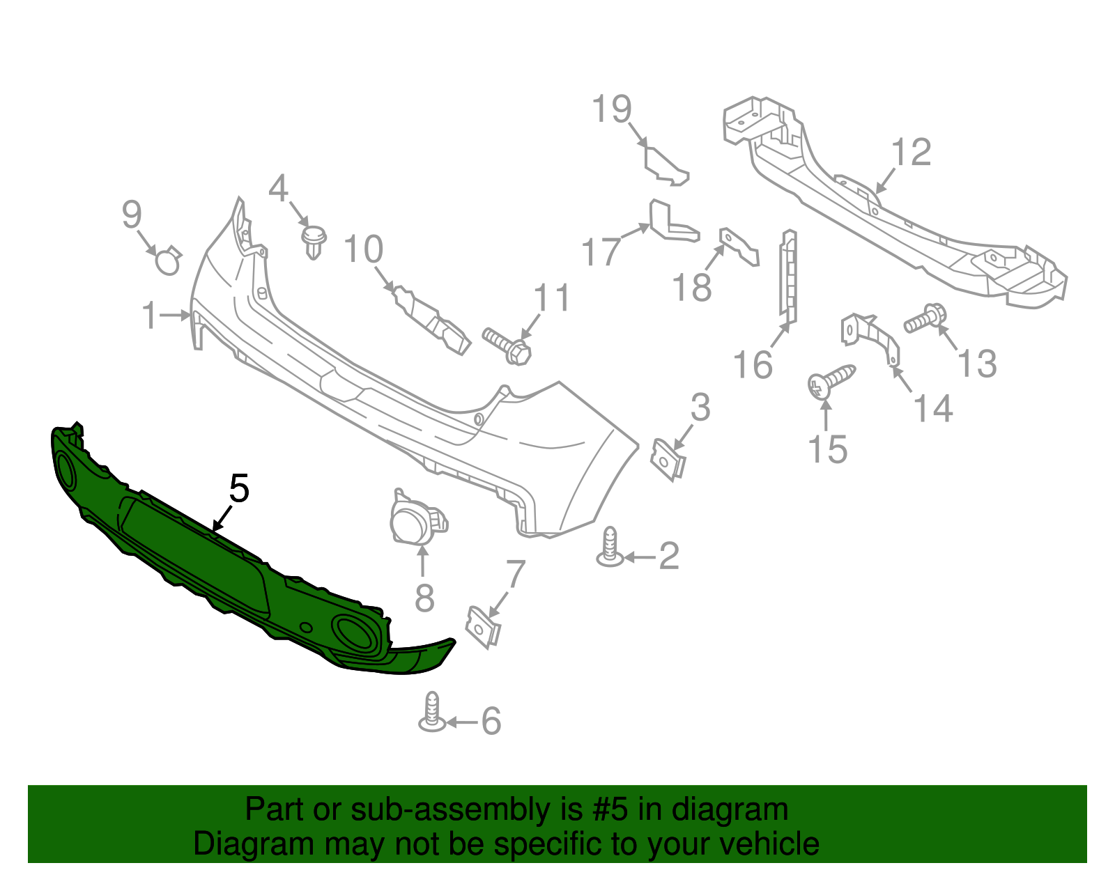2017-2019 Kia Soul Lower Cover 86612-B2530 | OEM Parts Online