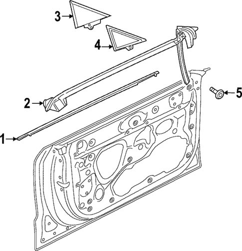 Exterior Trim - Front Door for 2025 Audi RS7 Sportback #0