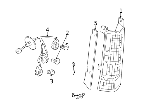 Tail Lamps for 2002 GMC Savana 3500 #0