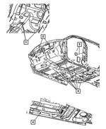 5054174AA - Body Sheet Metal Except Doors: B Pillar Plug, Upper for Mopar Image