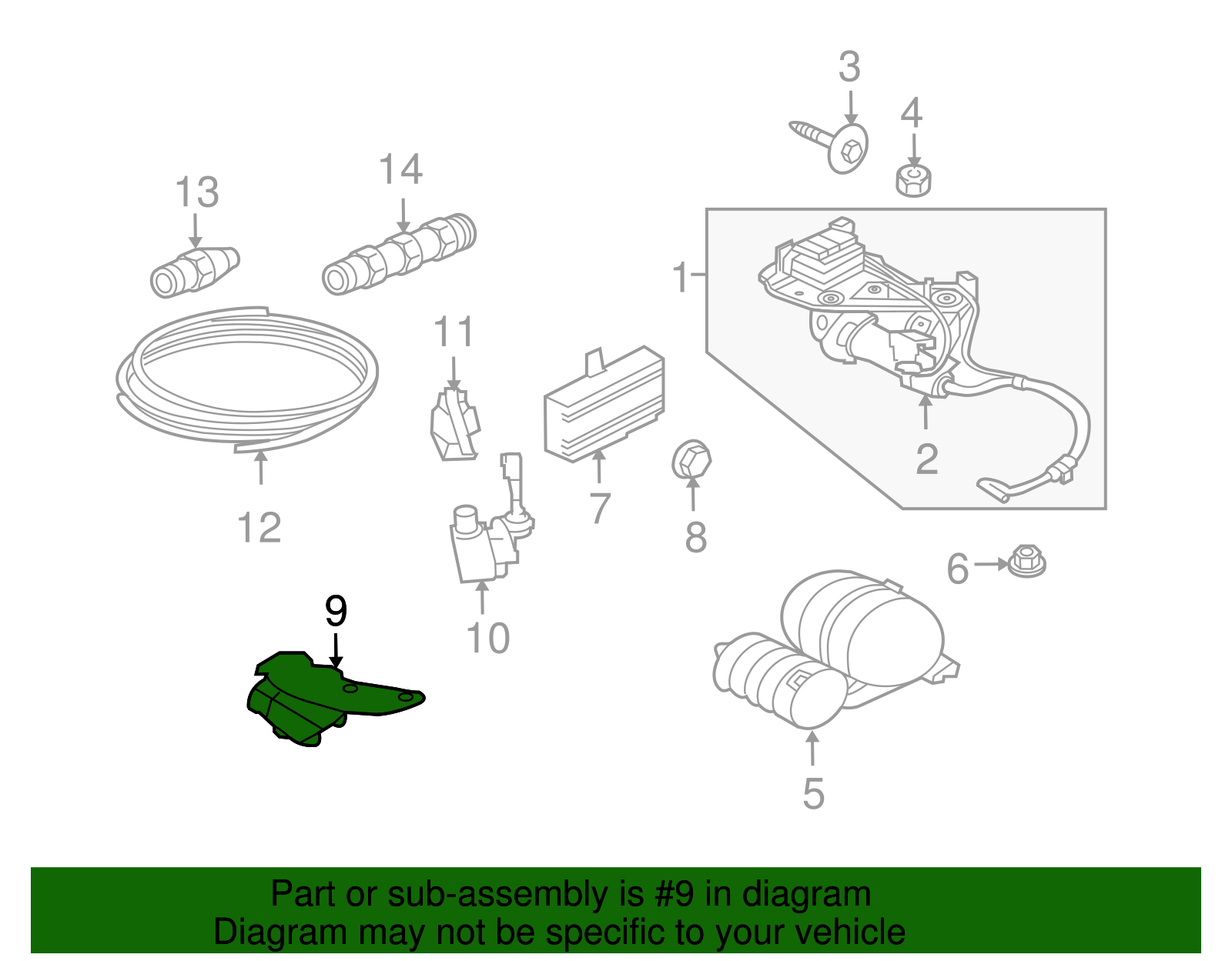 2010-2013 Jaguar XJ Height Sensor C2D21048 | OEM Parts Online