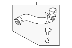 LX6Z6F073W - : Outlet Tube for Ford: Bronco Sport, Maverick Image