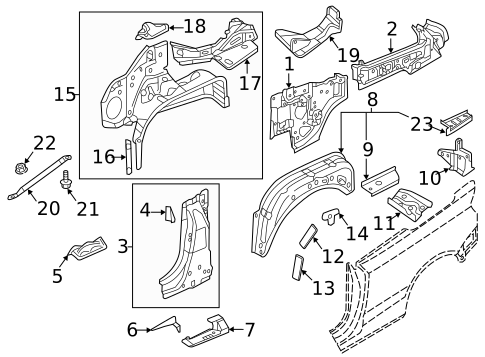 Inner Structure for 2019 Audi A3 #0