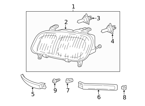Bulbs - Chassis for 1998 Toyota RAV4 #0