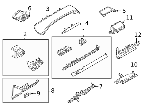 Instrument Panel Components for 2023 Mazda MX-30 EV #0