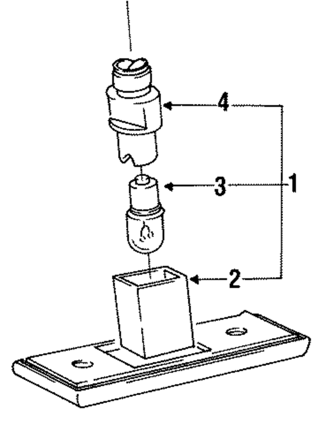 165943021A - : License Lamp for Volkswagen Image