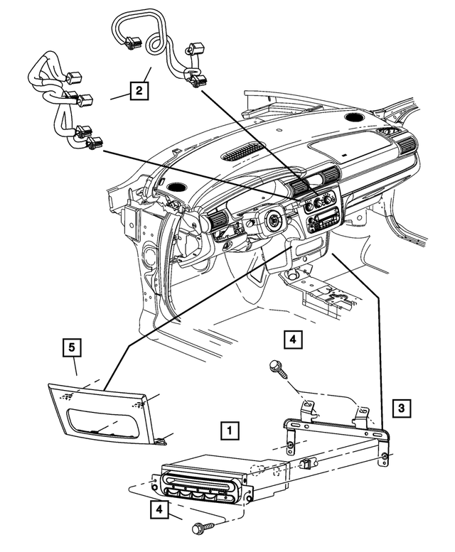 4595754AA - Instrument Panel and Radios and Consoles: Cd Changer Bracket for Mopar Image image