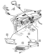 4595754AA - Instrument Panel and Radios and Consoles: Cd Changer Bracket for Mopar Image