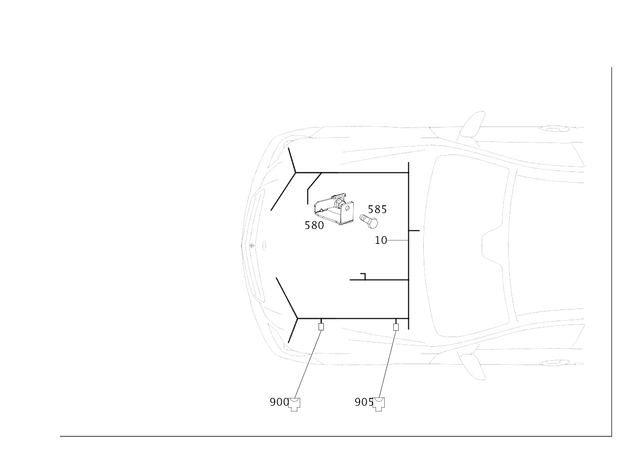 2225406300 - Electrical Equipment and Instruments: Electrical Wiring Harness for Mercedes-Benz: Maybach S550, Maybach S560, Maybach S600, Maybach S650, S450, S550, S550e, S560, S600, S63 AMG, S65 AMG Image image