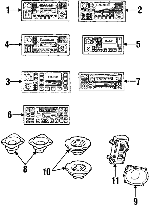 Sound System for 1999 Chrysler Cirrus #0
