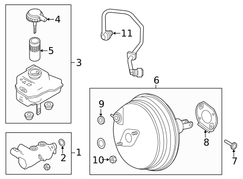Master Cylinder - Components On Dash Panel for 2020 Land Rover Range Rover #0