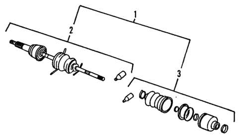 Axle Shafts & Joints for 1991 Subaru Loyale #0