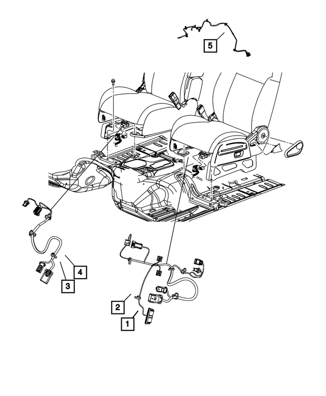68067891AA - : Jumper Wiring, Left for Mopar Image