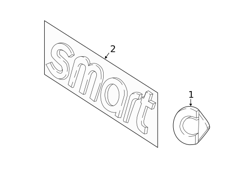 Exterior Trim - Tail Gate for 2019 Smart EQ fortwo #0