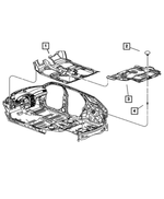 1CQ65XDVAA - : Front Floor Carpet for Chrysler: Pacifica Image