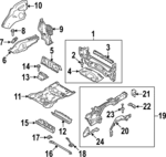 522123469 - : Rear Body Reinforcement for Land Rover: Range Rover, Range Rover Sport Image