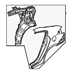 70100A7A00 - Body: Quarter Panel Assembly for Kia: Forte Image