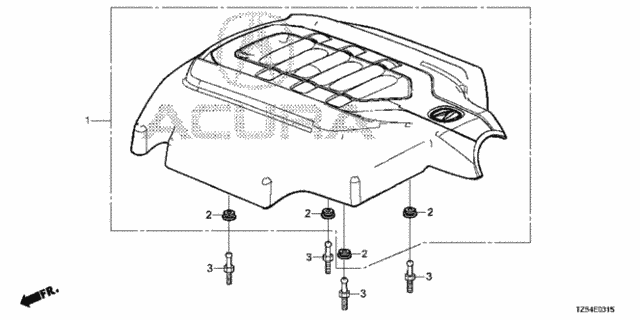 Engine Cover (3.5L) for 2014 Acura MDX #0