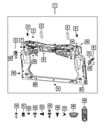 68378488AA - Cooling: Blocker for Dodge: Dart Image