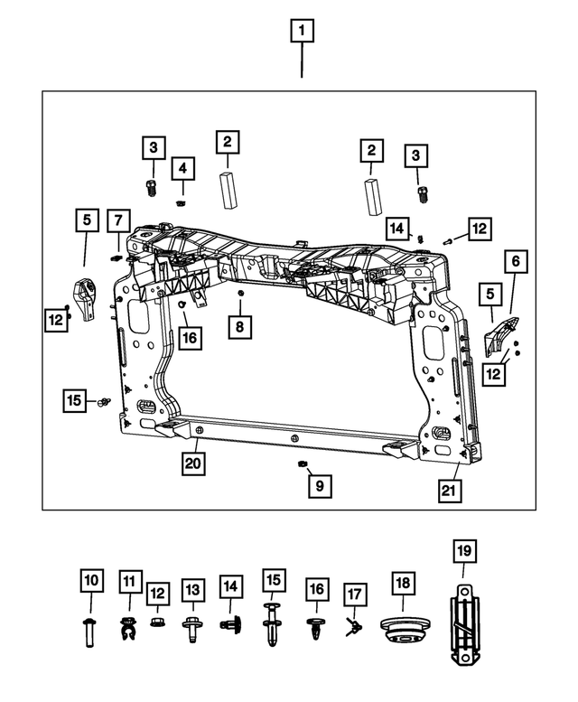68378488AA - Cooling: Blocker for Mopar Image