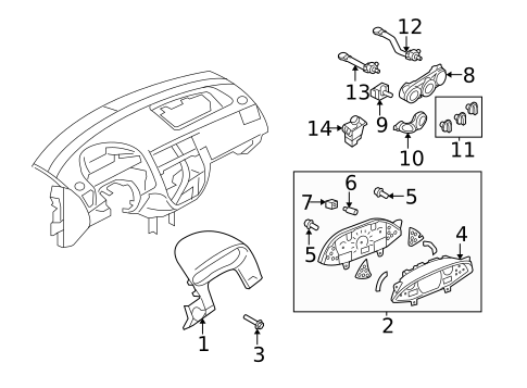 Instruments & Gauges for 2007 Ford Focus #0