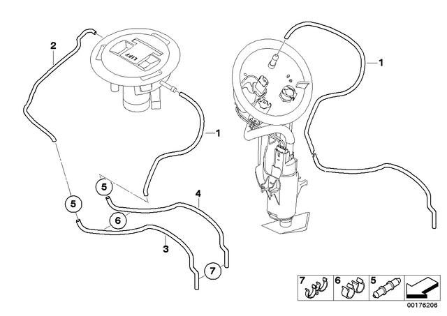 16137683577 - : Hose - L=482Mm for BMW-Motorrad Image